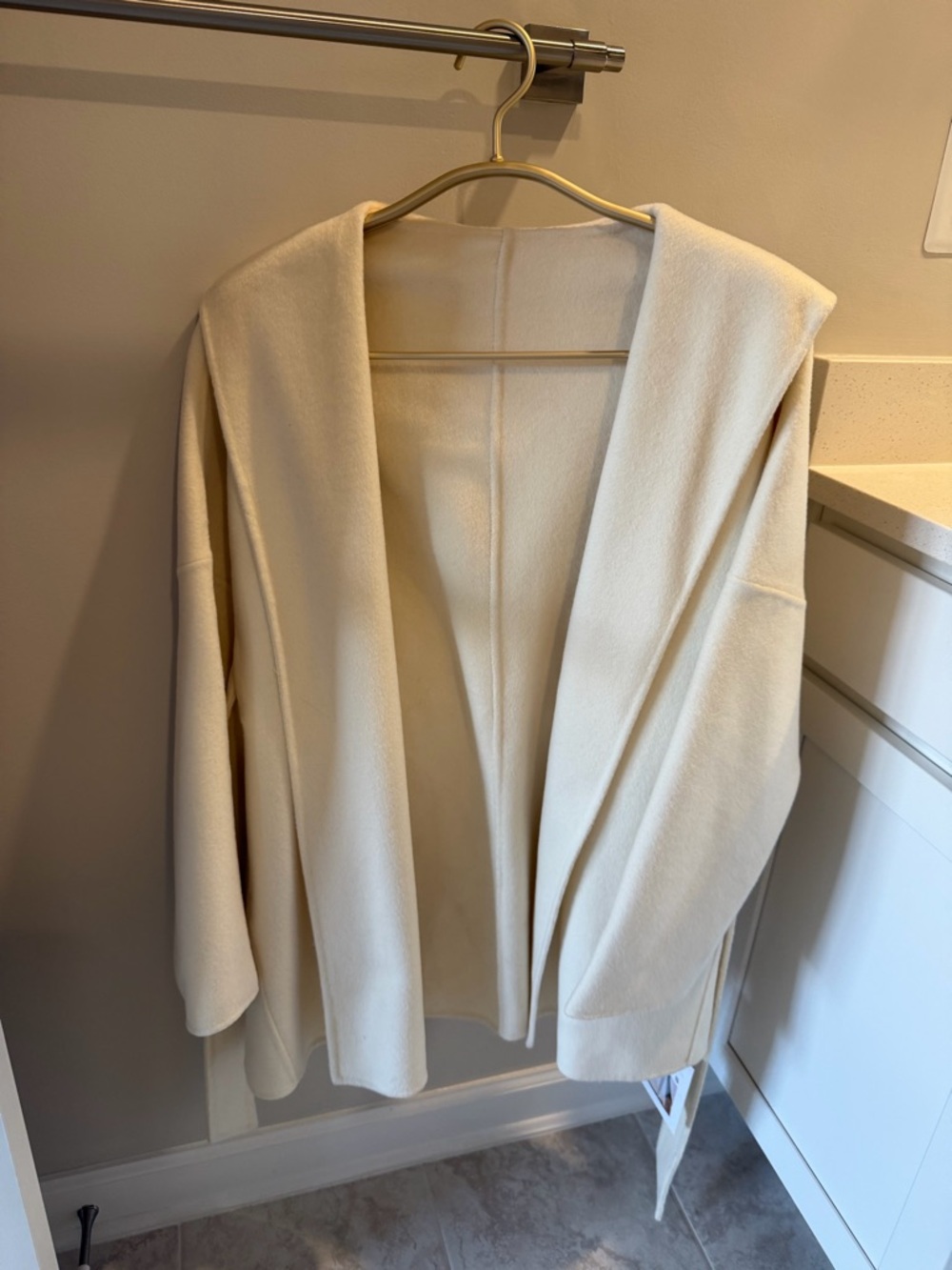 Hooded Women's Wrap Coat